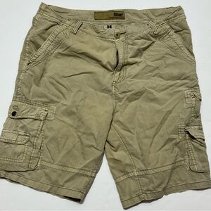 Plugg Men's Khaki Cargo Shorts